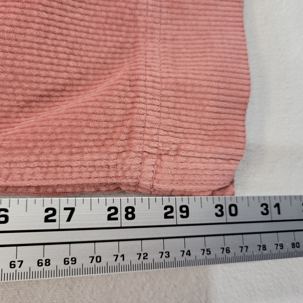 American Eagle Pants Womens 0 Pink Corduroy Baggy Wide Leg High Rise Cargo - Picture 10 of 12